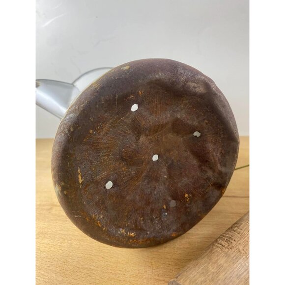 Vintage Enamelware Coffee Pot Pitcher With Rolling Pin Faux Flower Vignette - Picture 7 of 8